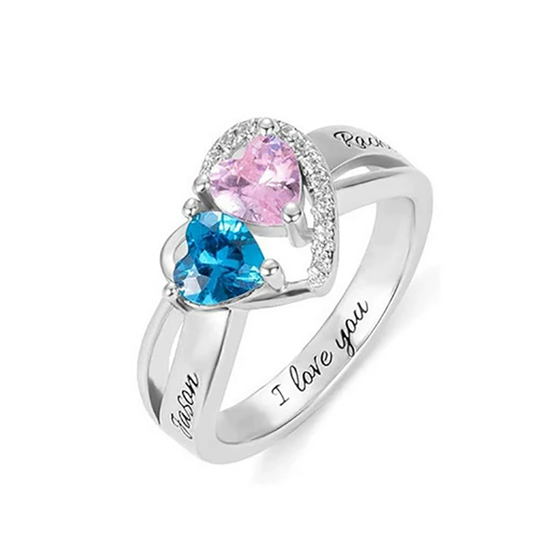 Initial Ring Custom - Bague personnalisée avec nom gravé, bague