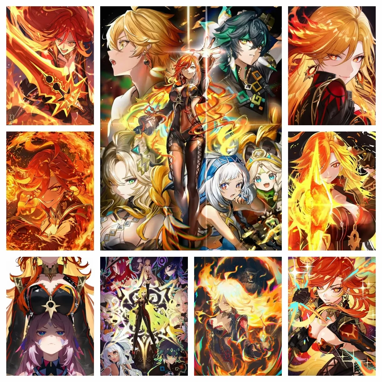 Photo Mosaic Print - Nouveau jeu 2026 Genshin Impact Dieu