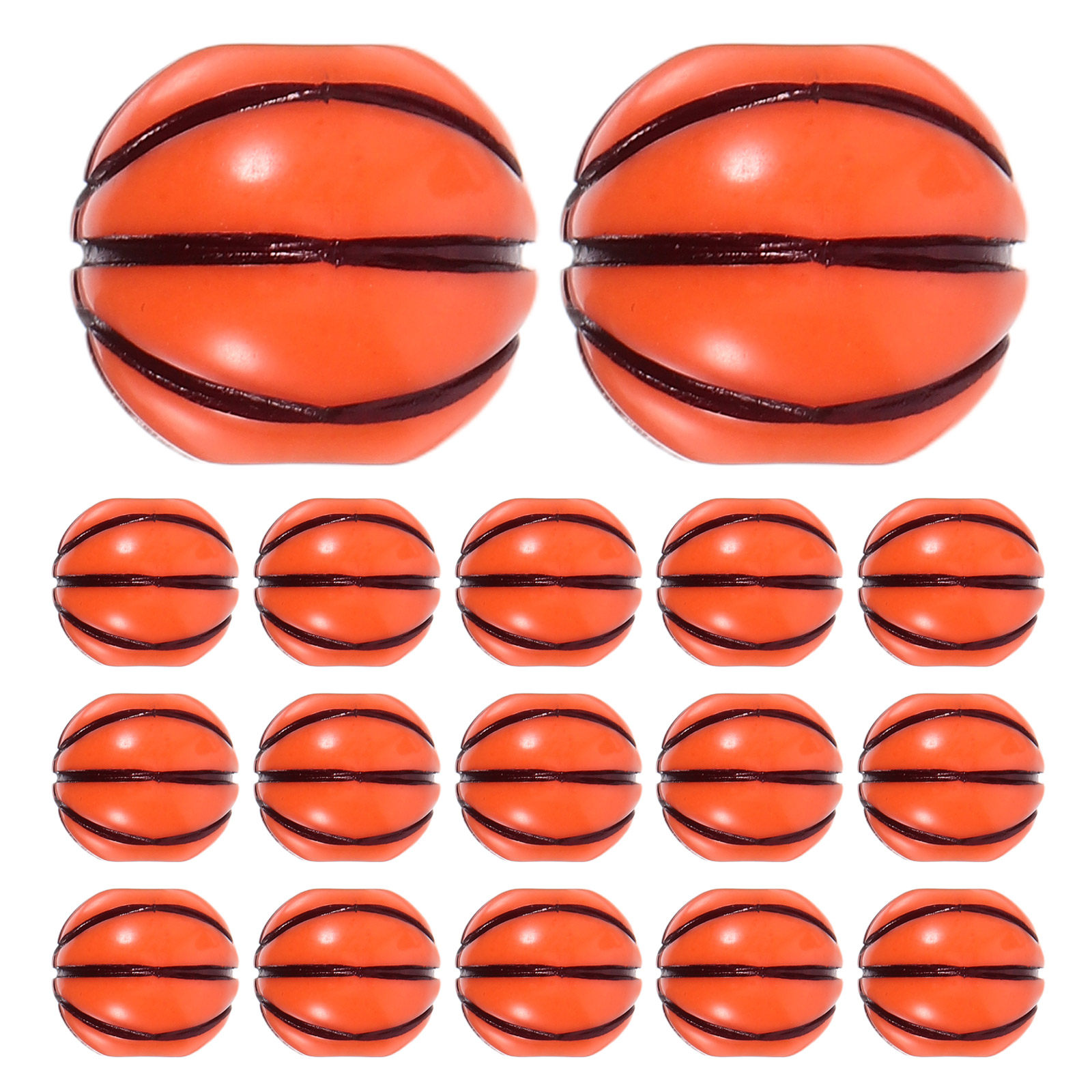 Coordinates Bracelet - 100 perles de basket-ball en acrylique,
