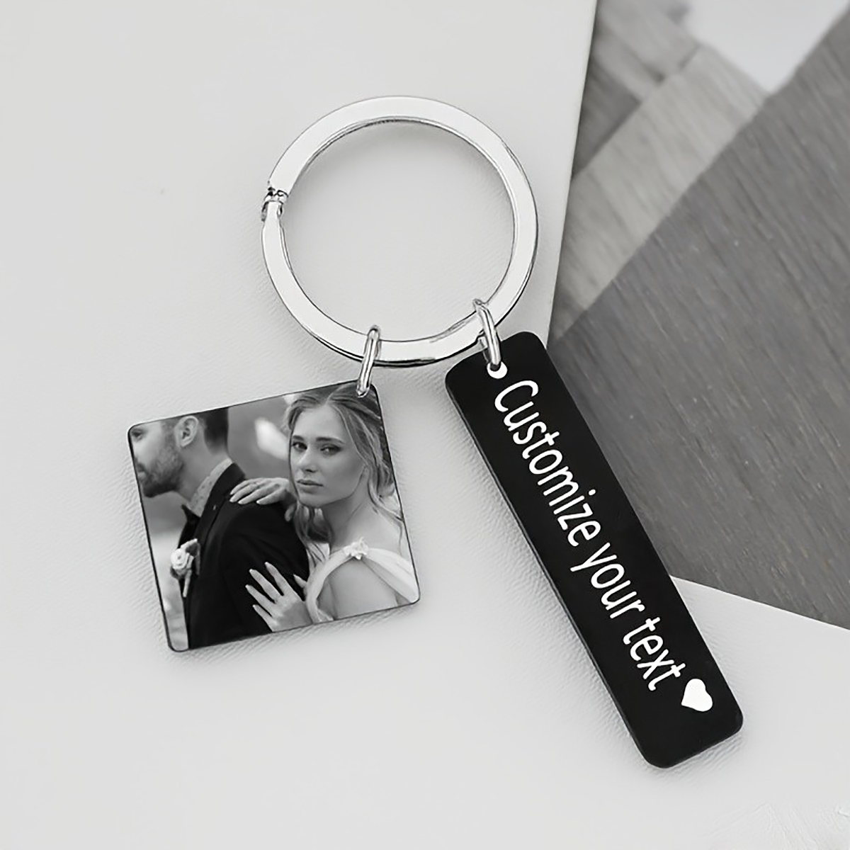 Porte-clés personnalisé en aci - Initial Ring Custom avis et prix