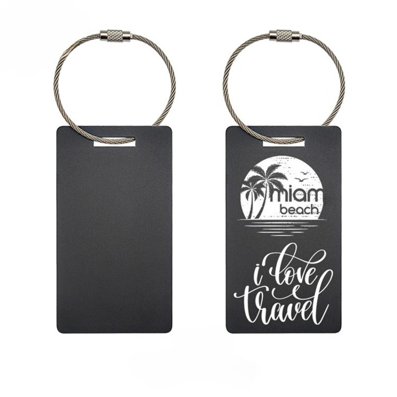 Porte-clés d'étiquette de baga - Initial Ring Custom avis et prix
